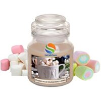 Hũ nến thơm tinh dầu Bartek Christmas Marshmallows 130g QT06652 - kẹo dẻo vani, nến trang trí, thơm phòng, thư giãn, khử mùi