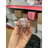 Hũ nhựa 3gr,5g - Hũ 5g trong suốt