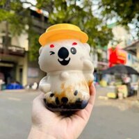 Hủ nhựa đựng bánh kẹo hình Gấu Koala, Gấu túi 500ml - Chai nhựa PET đựng trà sữa cho tiệm ăn vặt - GAUTUI500