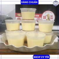 Hũ nhựa làm sữa chua, caramen loại 5cm kèm nắp