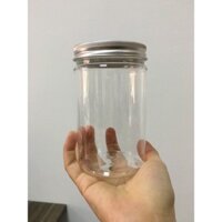 hũ nhựa PET nắp nhôm 430ml (7 x 12 cm)
