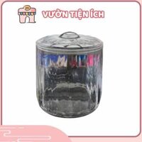 Hũ nhựa trong suốt, tròn cao dung tích 1230ml nhựa acrylic trong suốt, có nắp đậy - hũ như thủy tinh đựng thực phẩm