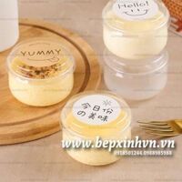 Hũ pudding nhựa tròn GD2001 lớn 150ml