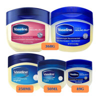 Hủ sáp mỡ dưỡng ẩm Vaseline 49g/ 50ml/ 250ml/ 368g Original Protection / Hủ mỡ Vaseliene dưỡng ẩm màu hồng cho bé 368g