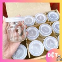 Hủ sữa chua - Bộ 12 hủ thủy tinh CAO CẤP làm YAOURT 100ml kiểu dáng truyền thống GIA DỤNG BỆT