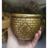 Hũ tài lộc,bát tụ bảo, hũ cóc bằng đồng bán đồ đồng phong thủy VHMART57