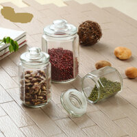 Hũ Thủy Tinh LỤC GIÁC Đựng Gia Vị 2000 Ml, Lọ Gia Vị Thủy Tinh, Hũ Đựng Thực Phẩm Khô,Lọ Muối Dưa- Hàng Loại 1-Chính Hãng MINIIN - 380ml