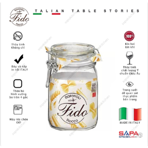 Hũ Thủy Tinh Nắp Cài Fido 1000ml