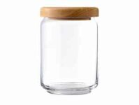 Hũ Thủy Tinh Ocean POP JAR nắp gỗ – 650 ml