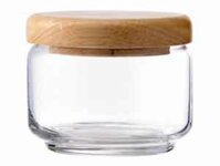 Hũ thủy tinh Ocean POP JAR nắp gỗ – 325 ml