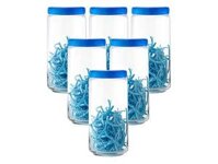 Hũ thủy tinh Ocean STAX JAR  nắp nhựa màu – 1000 ml