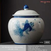 Hũ trà kim ngọc mãn đường giàu sang phú quý cỡ lớn 1500ml