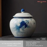Hũ trà kim ngọc mãn đường giàu sang phú quý cỡ trung 900ml