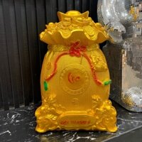 Hũ Vàng Tài Lộc Tiết Kiệm Ống Heo Đựng Tiền