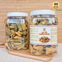 [Hũ vuông] 800G Da Cá Hồi Trứng Muối Good Food, da cá sấy giòn