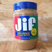 [HỦ XANH LỚN 1.13 Kg] BƠ ĐẬU PHỘNG HẠT [USA] JIF Extra Crunchy Peanut Butter