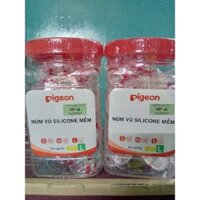 [Hũ/24 cái] Núm vú silicone Pigeon size L