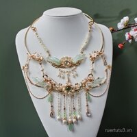 Hua Jin Ji Vòng cổ cổ điển cổ tích kỳ lạ Bi Luo đa năng Yingluo choker phụ kiện Hanfu dây đeo cổ