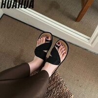 Huahua. Dép xỏ ngón chân thấp Dép đế mềm Dép nhẹ