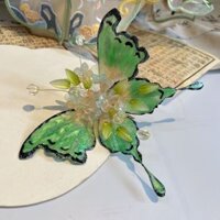 Huajian Say Hanfu Bướm Kẹp Tóc Phụ Kiện Tóc Mori Phong Cách Siêu Cổ Tích Bên Mũ Phụ Kiện Cổ Phong Cách Trung Quốc Ảnh Chuyên Dụng20250314