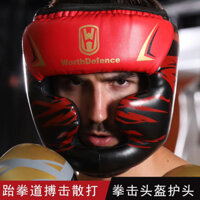 Huấn luyện chiến đấu Thiết bị bảo vệ Boxing Mũ đội đầu Người lớn Trẻ em Bảo vệ mặt Mũ bảo hiểm đấm bốc Taekwondo Sanda Mũ bảo hiểm Bảo vệ đầu