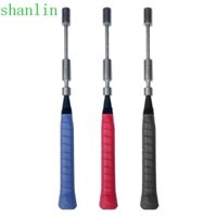 Huấn luyện viên xoay vợt SHANLIN, Gậy tập cầu lông bằng thép không gỉ có thể điều chỉnh trọng lượng, Dụng cụ tập luyện cổ tay có thể tháo rời di động Nâng cao năng lượng cầu lông