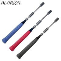 Huấn luyện viên xoay vợt ALARION, Gậy tập cầu lông bằng thép không gỉ có thể điều chỉnh trọng lượng, Luyện tập cực xoay ngón tay Dụng cụ tập luyện có thể tháo rời Thiết bị thể thao cầu lông