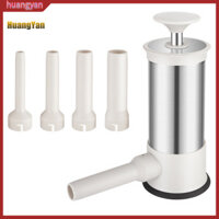 Huangyan| Thiết bị nhồi xúc xích Máy làm xúc xích Máy làm xúc xích bằng thép không gỉ cao cấp với 4 đầu phun Thiết bị nhà bếp gia đình hiệu quả cho xúc xích hoàn hảo Vận chuyển nhanh