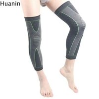 HUANIN Nylon Miếng đệm đầu gối thể thao chạy bộ Nẹp xương bánh chè Thoáng khí Đệm đầu gối tập thể dục Nẹp đầu gối Bảo vệ sụn Chêm Dài tay dài Thể dục chạy bộ đạp xe