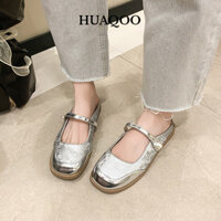 Huaqoo dép nữ dép sandal nữ đế cao Dễ dàng phối đồ Đệm êm Đế êm Chất liệu tốt FDL2490S4K 37Z240914