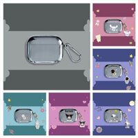 Huawei Honor Earbuds X1 tws Vỏ bảo vệ Hộp sạc tai nghe Vỏ mềm mạ điện Vỏ TPU + có mặt dây chuyền vỏ sạc chống sốc đơn giản