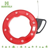 Huayueji Conduit Ducting Threader, Nylon 10 / 15 / 20 / 25 / 30M 4MM Máy kéo cuộn băng cá, Dụng cụ kéo dây sợi thủy tinh có thể tháo rời bền bỉ