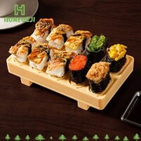 Huayueji Kimbap Khuôn Cuộn Sushi, Bộ Thiết Bị Làm Sushi Chống Dính Đa Năng, Phụ Kiện Nhà Bếp Nhựa DIY 10 Khoang Dụng Cụ Làm Sushi