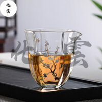 [Huayun] Hoa Cúc Tre Hoa Cúc Lục Giác Nam Cốc Chịu Nhiệt Cao Borosilicate Thủy Tinh Trà Biển Kung Fu Phong Cách Nhật Bản Trà Đồng Nhất Cốc Nam Cốc Trà Nước Trà Cer