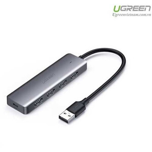 Hub chia 4 cổng USB 3.0 hỗ trợ cấp nguồn Micro USB Ugreen 50985