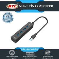 Hub chia 4 cổng USB 3.0 Orico W8PH4-BK hỗ trợ lên đến 5Gbps (Đen)