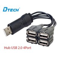 Hub chia cổng USB 2.0 1 ra 4 dây dời Dtech DT-3020