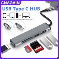 Hub Chia Cổng USB 3.0 5 Trong 1 Tốc Độ Cao Đọc Thẻ Nhớ TF Cho Lenovo HUAWEI Xiaomi / Macbook Air / iPad Pro