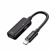 Hub chuyển 2 trong 1 Lightning PISEN LS-YP17-125. Chuyển Lightning sang Dual Lightning (Sạc, nghe ,