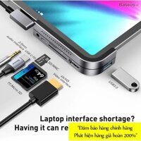 Hub chuyển 6 trong 1 Baseus Bend Angle No.7 dùng cho iPad Pro 2018 11/12.9 inches