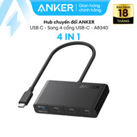 Hub chuyển đổi ANKER 4-in-1 USB C- Sang 4 cổng USB-C - A8340