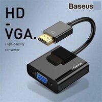 Hub chuyển đổi Baseus HDMI to VGA Adapter Male To Female Converter 1080P Digital to Analog Video Audio for PS3 TV Box Monitor Projector