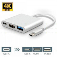 Hub chuyển đổi cable Type C to HDMI/C/USB-A 3 in 1 adapter