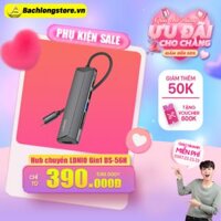 Hub chuyển đổi LDNIO 6 in 1USB - PD100W USB-C Type-C To PD3.0 HDMI USB2.0 SD TF Data Port DS-56H