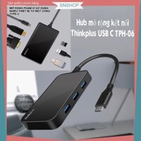 Hub chuyển đổi Thinkplus USB-C TPH-06 ra cổng HDMI, VGA, type C, USB 3.0 dùng cho Laptop, M.ac.bo.ok, điện thoại