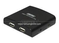 Hub chuyển đổi USB 2.0 ra cổng USB2.0/ PS2 (Phím & Chuột), Sound card (MIC-SPK) Unitek Y-2091
