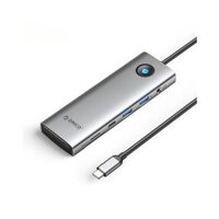 Hub chuyển USB-C Orico Docking Station 9 In 1 PW11-9P | USB-C to 3x USB A 3.0 | SD & Micro SD Card Reader | PD 100W | HDMI | VGA | Lan 1GB