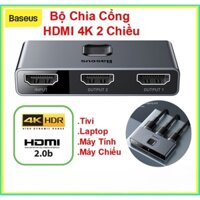 Hub đa năng chia cổng HDMI 2 chiều 2 in 1 Baseus Matrix HDMI Switcher CAHUB-BC0G