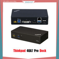 Hub Displaylink Thinkpad 40A7 pro Dock cáp USB A hoặc USB C hỗ trợ xuất 2 màn hình extend full HD cho Laptop, PC