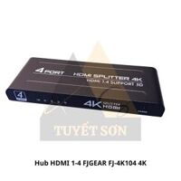 Hub HDMI 1-4 FJGEAR FJ-4K104 4K - Switch Bộ chia cổng HDMI